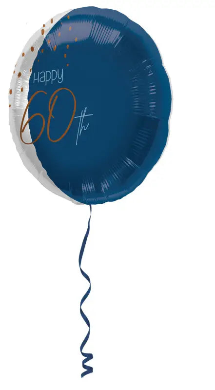 Folieballong Elegant True Blue 60 Years - 45cm - Folieballong