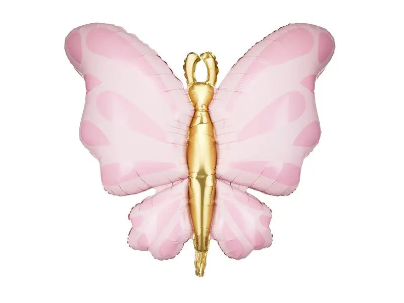 Folieballong Fjäril Rosa