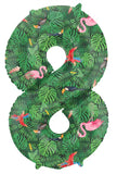 Folieballong Siffror Jungle Vibe - 86 cm - 8 - Folieballong