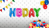 Folieballonger Set HBDAY - Folieballong