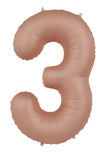 Foliebalong Siffra 3 - Vintage Rosa - Ultra Matt - 86 cm - Folieballong