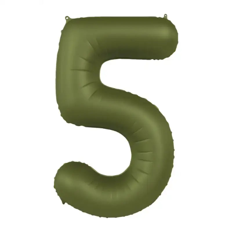 Foliebalong Siffra 5 - Olive Green - Ultra Matt - 86 cm - Folieballong