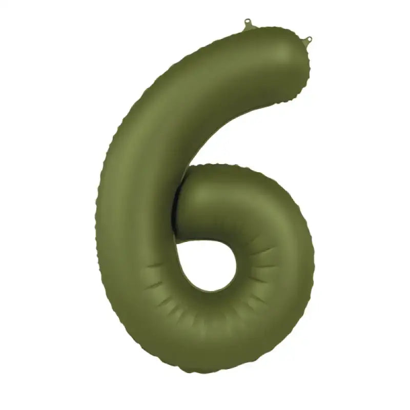 Foliebalong Siffra 6 - Olive Green - Ultra Matt - 86 cm - Folieballong