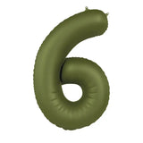 Foliebalong Siffra 6 - Olive Green - Ultra Matt - 86 cm - Folieballong