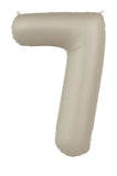 Foliebalong Siffra 7 - Creamy Latte - Ultra Matt - 86 cm - Folieballong