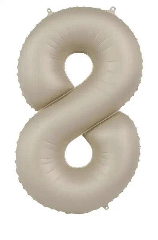 Foliebalong Siffra 8 - Creamy Latte - Ultra Matt - 86 cm - Folieballong