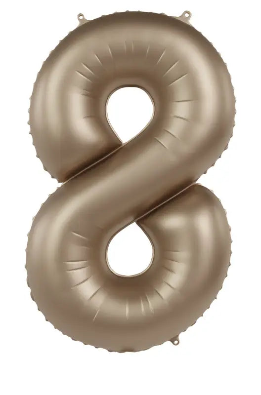 Foliebalong Siffra 8 - Starlight Guld - Satin Gloss - 86 cm - Foliebalong