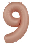 Foliebalong Siffra 9 - Vintage Rosa - Ultra Matt - 86 cm - Folieballong