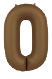 Foliebalong Siffra - Choklad Brun - Ultra Matt - 86 cm - Folieballong