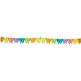 Garland paper butterfly multicolor - 6 meter