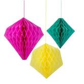 Geometriska honeycomb dekoration (3-pack)