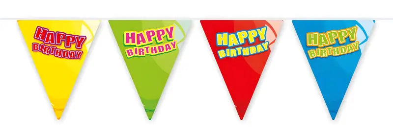 Grattis på födelsedagsfesten Garland - 3 meter - Girlang