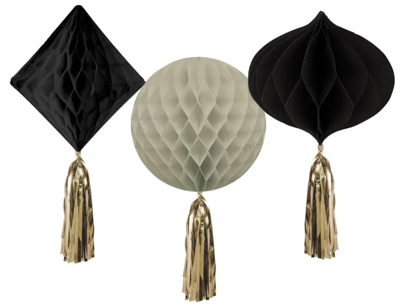 Honeycombs Set - Crème Noir - 3 stycken - Honeycombs