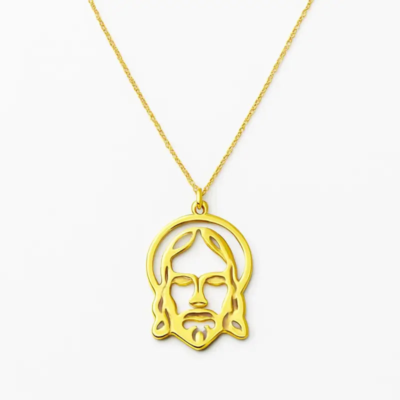 Jesus halsband guld