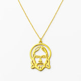 Jesus halsband guld