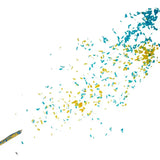 Konfettikanon blå/gul 60 cm