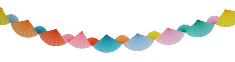 Krans med fläktar Pastel - 4 meter - Krans