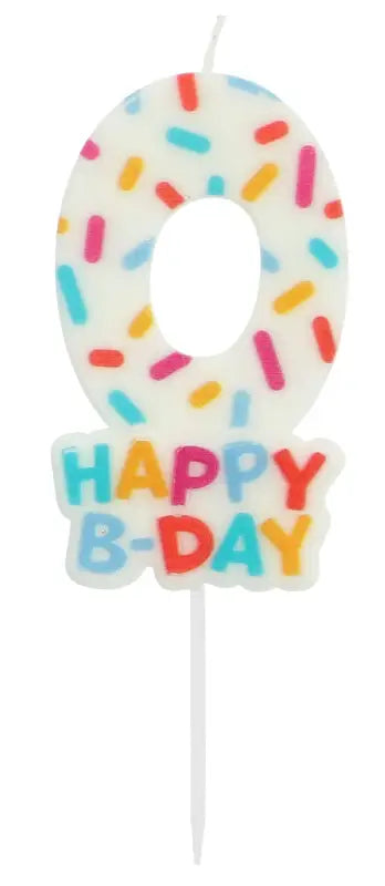 Ljus Cozy Sprinkles Siffra - 7 cm - Ljus