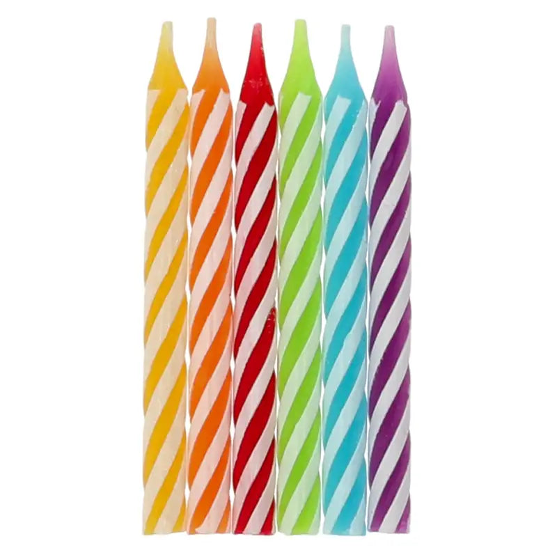 Ljus Rainbow Twist - 6 cm - 16stycken - Ljus
