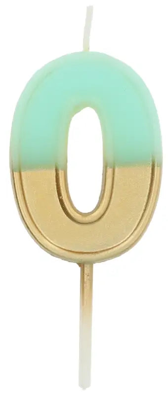 Ljus Retro Nummer Ljusblå - 5 cm - Ljus