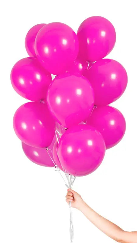 Magenta ballonger med band 23cm - 30 stycken - Ballong