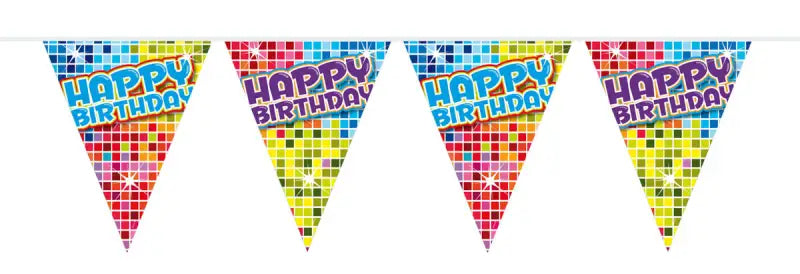Mini flagglinje blockerar födelsedagen - 3 meter