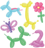 Modellera ballonger - stripestastic - blandad - 10 stycken