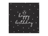 Napkins Happy Birthday 33x33 cm (1 pkt / 20 pc.)