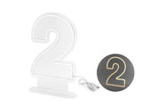 Neon led - digit ’2’ white 50cm