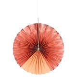 Pappersfläktar/rosetter elegant lush blush - 3 stycken