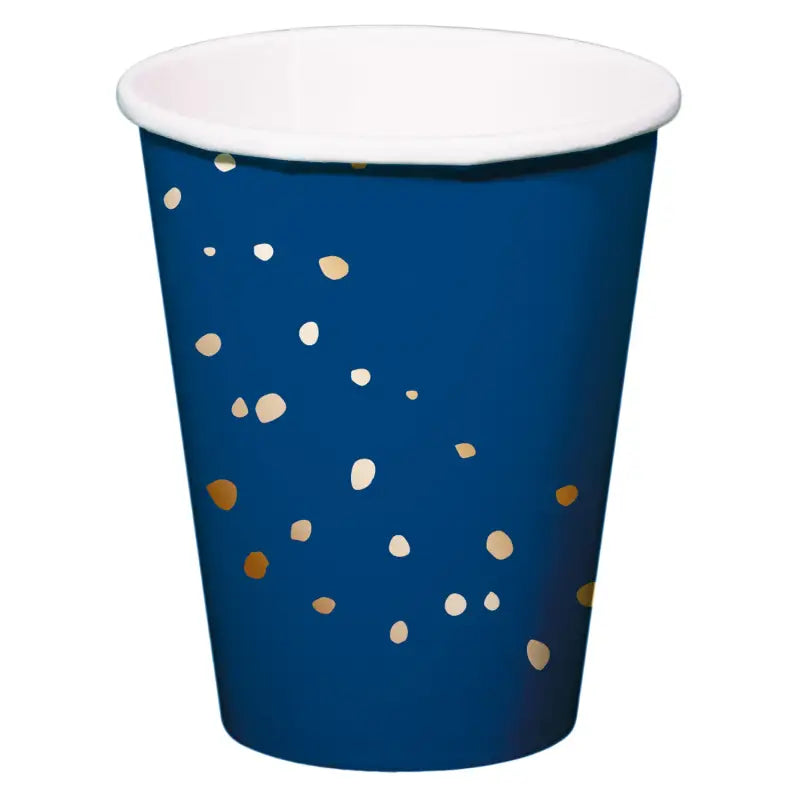 Pappersmug - Elegant True Blue - 250 ml - 8 stycken - Pappersmuggar