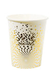 Pappersmug - HBD Luxury Gold Pappersmug - 250 ml - 6 stycken - Pappersmuggar