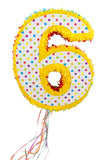 Pinata nummer 6 - 49cm - Piñata