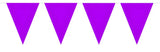 Purple Mini Bunting - 3 meter - Girlang