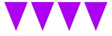 Purple Plain Bunting XL - 10 meter - Girlang