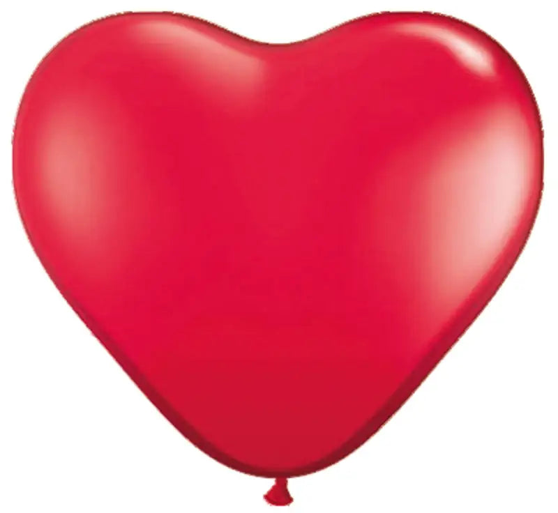 Red Heart Balloons 30cm 100 stycken - Latexballonger