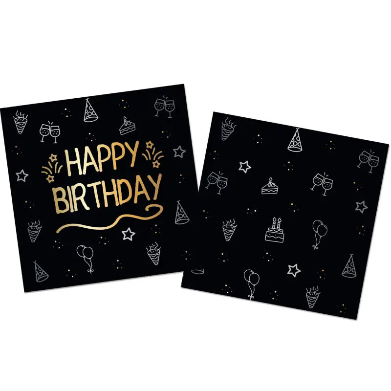 Servetter - Shining Glam - 33 x 33 cm - 16 pack - Servetter