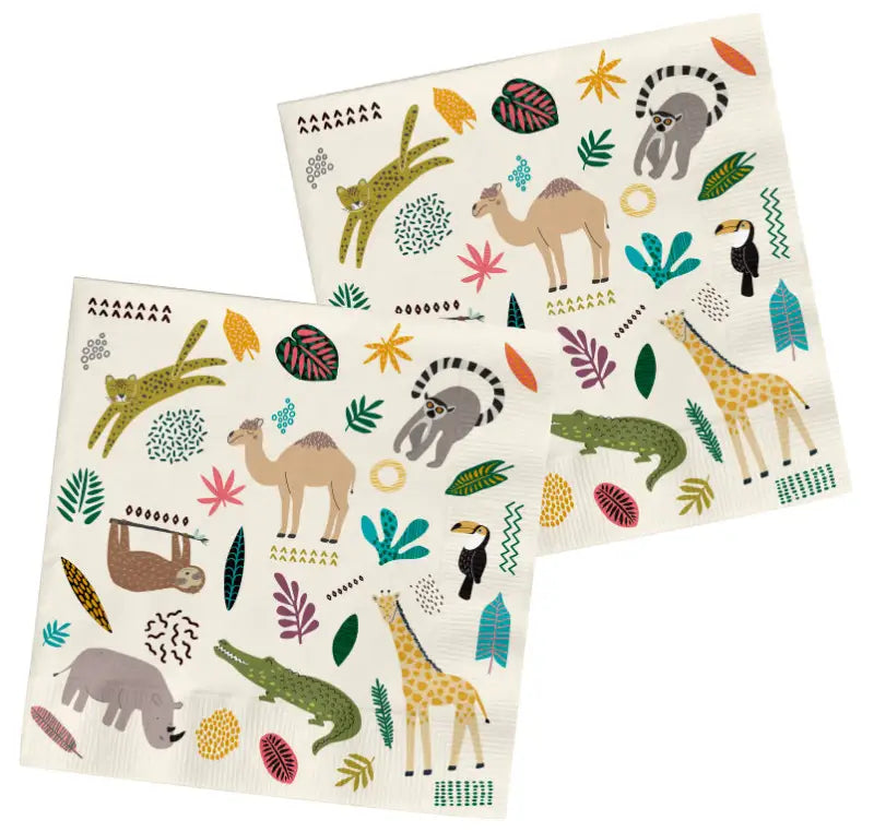 Servetter Zoo Party 33 x 33 cm - 20 pack - Servetter