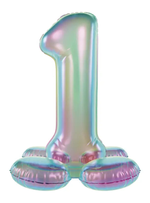 Stående folieballong - iriserande - figur 1 - 72 cm