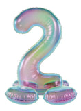 Stående folieballong - iriserande - figur 2 - 72 cm