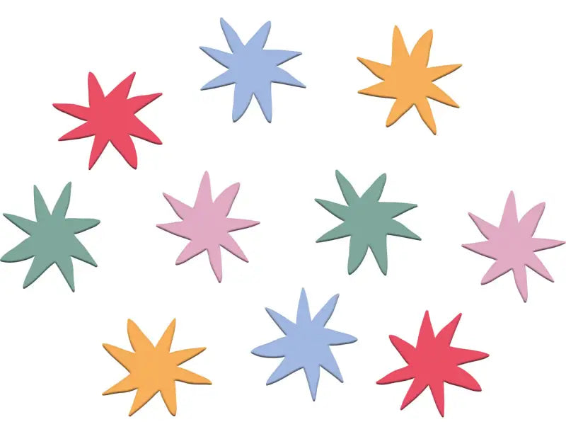 XL Confetti - Starburst - 45 stycken - Konfetti