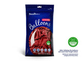 Starka ballonger 23 cm pastell vallmoröd 100-pack