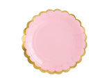 Tallrikar ljusrosa