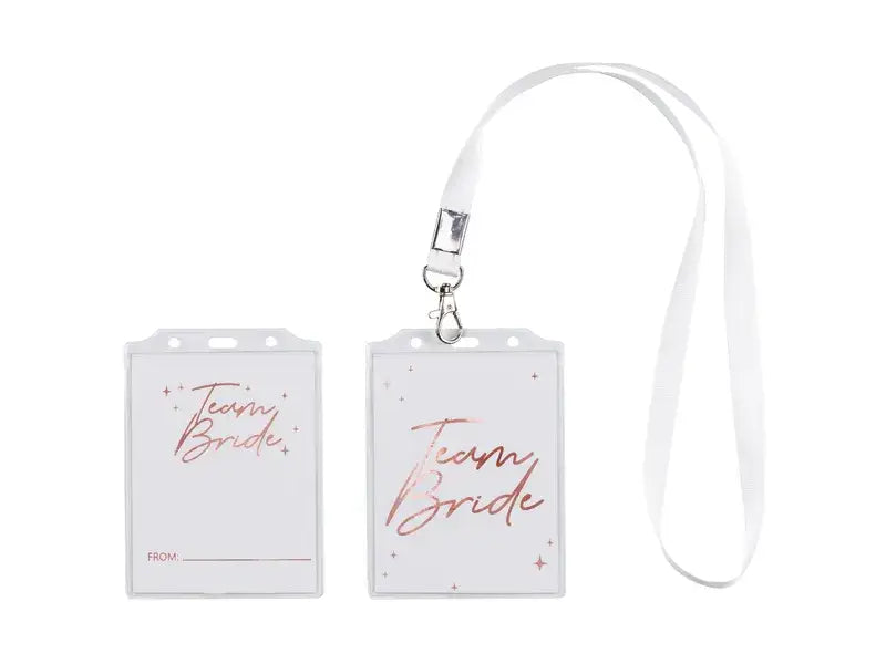 Team bride badge 8,7x12,5cm (1 pkt / 4 pc.)