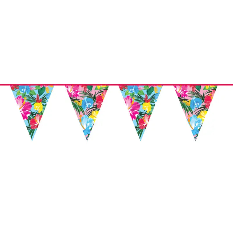 Tropical Flower Bunting - 10 meter - Girlang