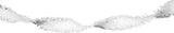 White Crepe Paper Garland - 6 meter - Girlang