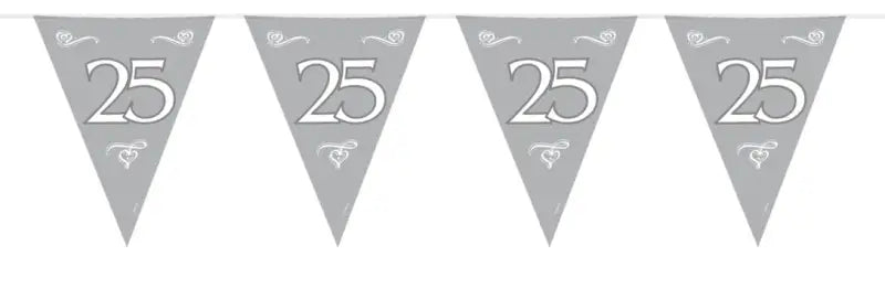25 års silverbunting - 10 meter