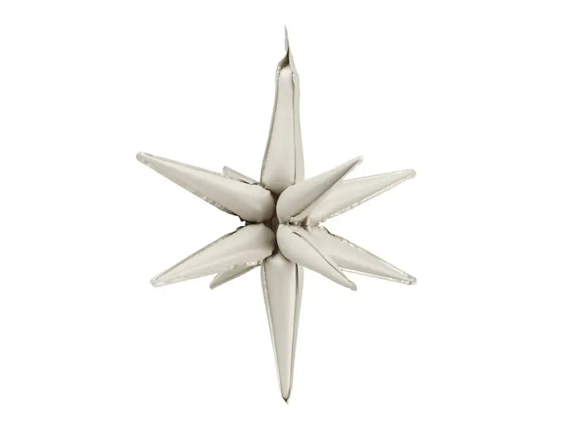 3d foil balloon star 105cm beige