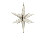 3d foil balloon star 105cm beige
