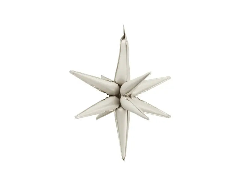 3d foil balloon star 50cm beige